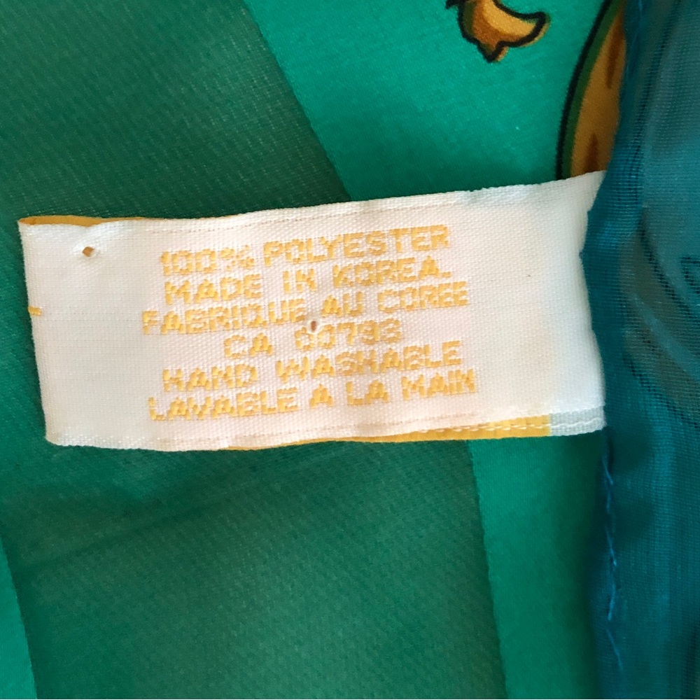 Vintage Elaine Gold Scarf 11.5” x 52” - Picture 10 of 12
